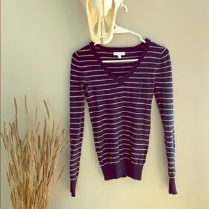 Navy striped sweater